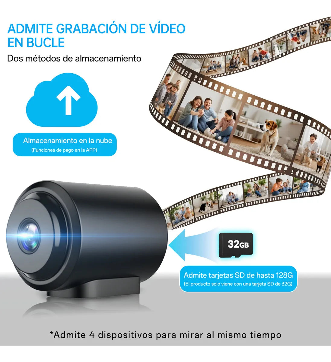 Mini Cámara Espía Wifi HD 1080P con Detección de Movimiento y Visión Nocturna - Metacompras