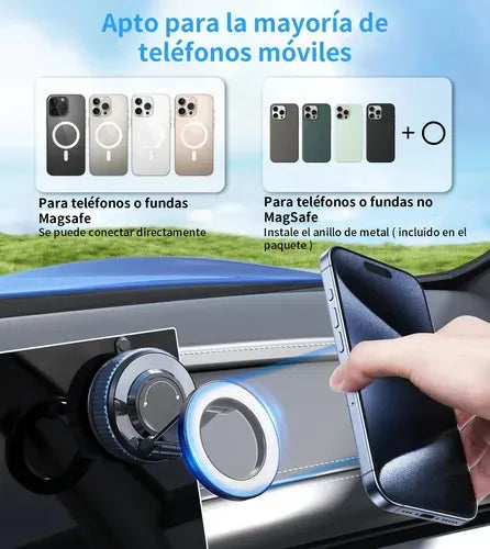 Soporte Magnético Ajustable 360° para Teléfono Celular en Coche