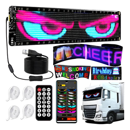 Pantalla Flexible LED Devil Ojos para Camión 19.2x133cm 1 pieza