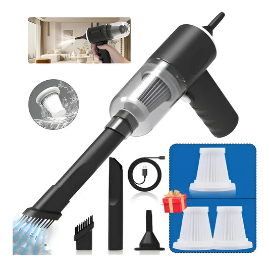 Aspiradora de mano inalámbrica 4500PA y bomba de aire eléctrica portátil