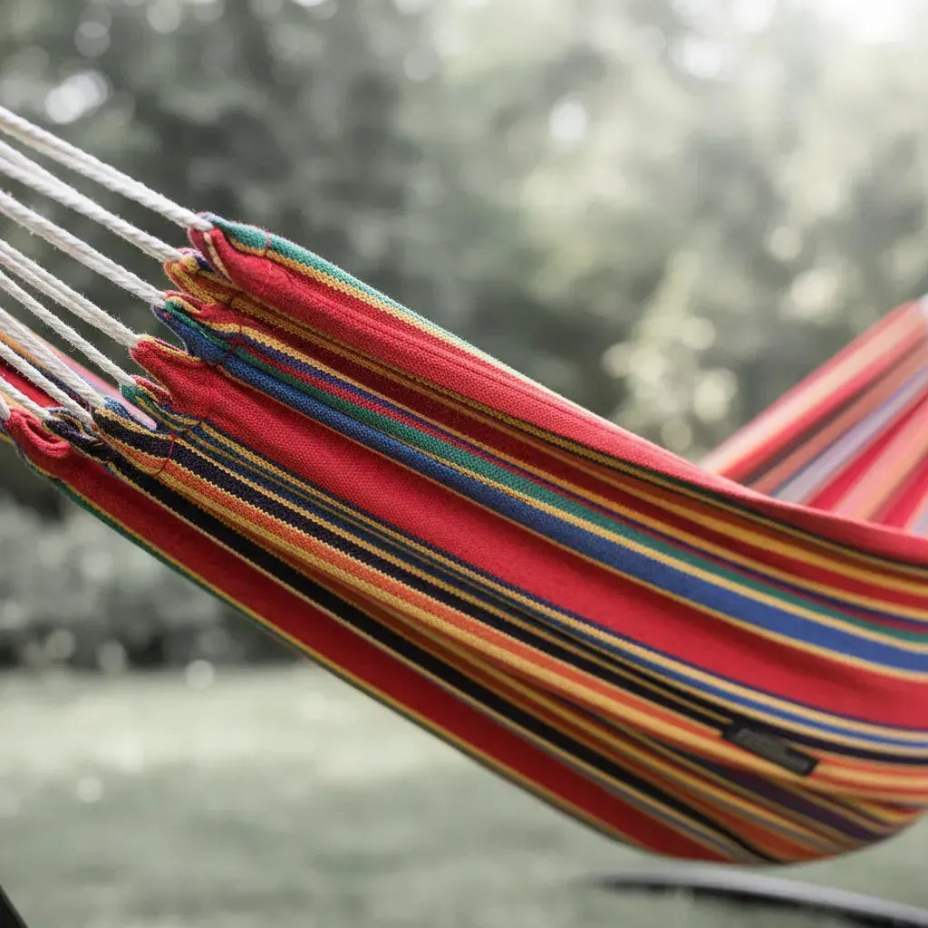 Hamaca Portátil Colgante con Soporte de Acero para Jardín y Relax