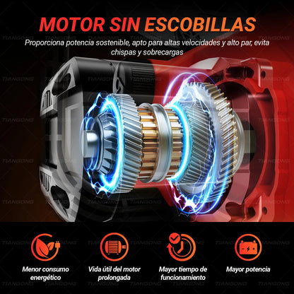 Motosierra Eléctrica Inalámbrica 16+12 - Kit 2 en 1 Sin Escobillas
