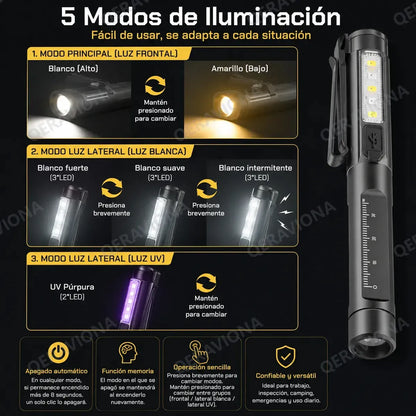 Rechargeable Waterproof Durable UV Medical Lamp
