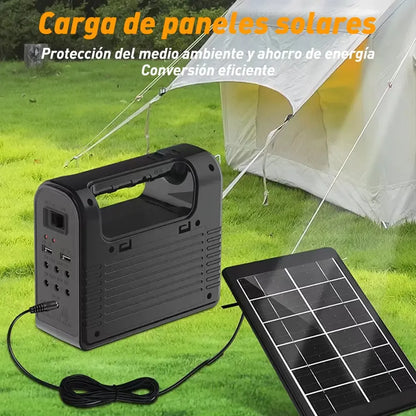 High-Power Rechargeable Solar Camping Lantern with Battery for Emergencies