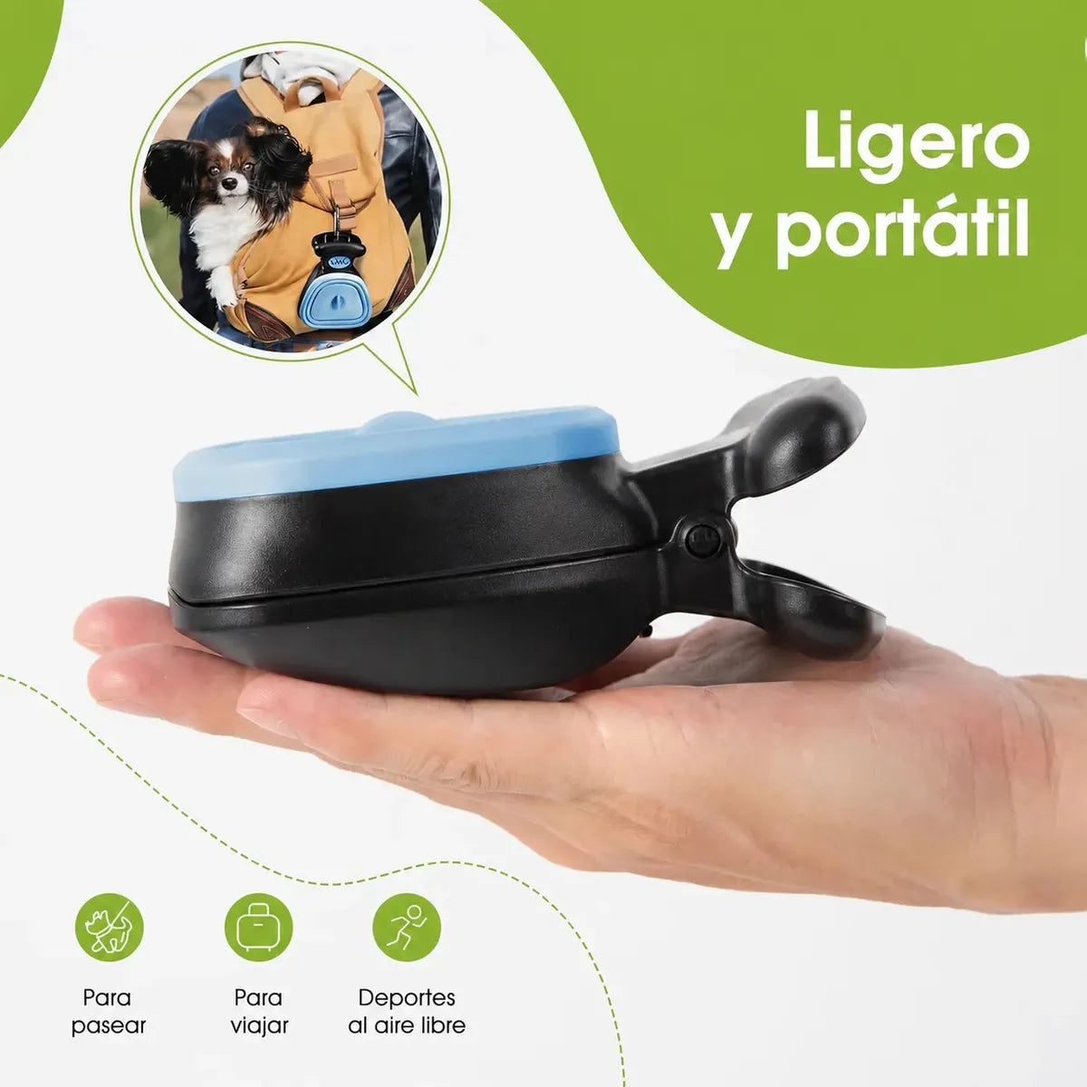 Pala para Recoger Popo de Perro con Bolsa y Transporte Fácil