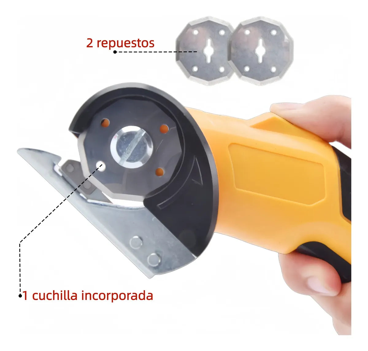 Tijera Eléctrica Inalámbrica para Cortar Tela y Cartón con Precisión