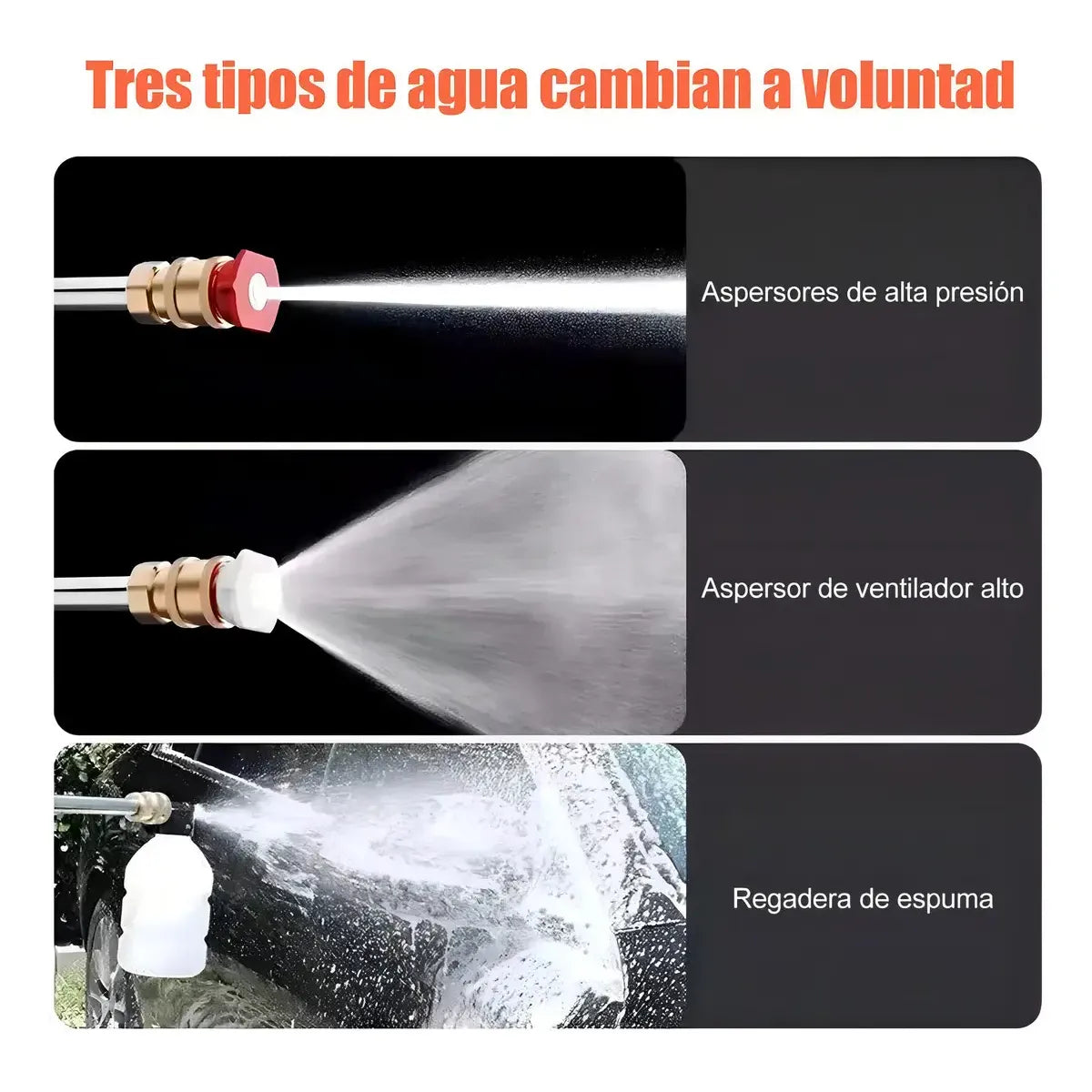 Hidrolavadora Inalámbrica Portátil con Batería y Dosificador de Detergente