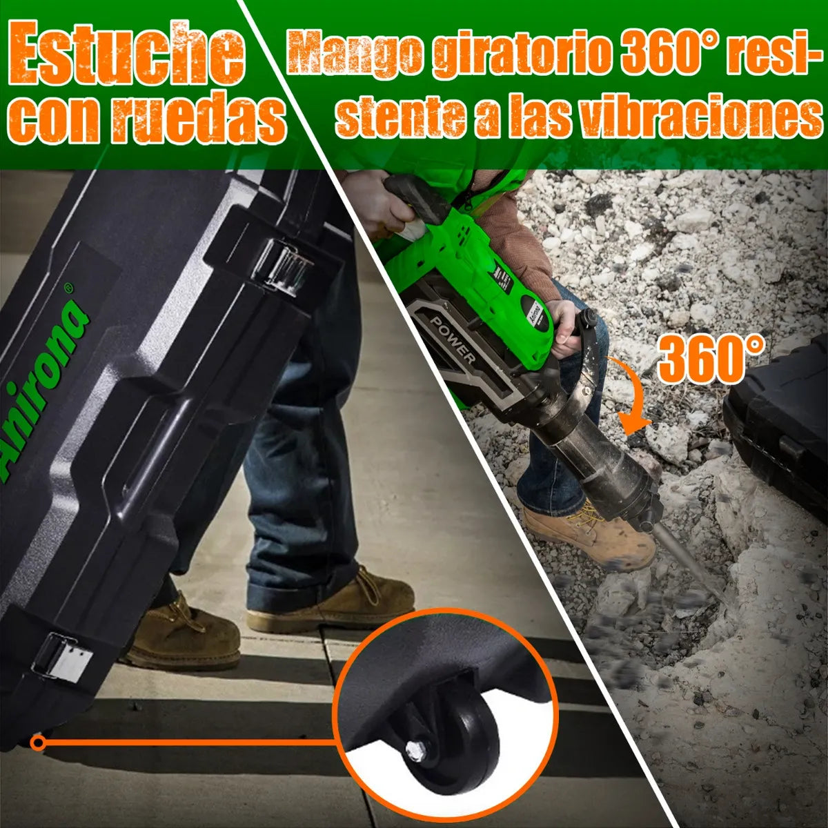 Demoledor Rompedor De Concreto Uso Rudo 2300w - Potente y Duradero