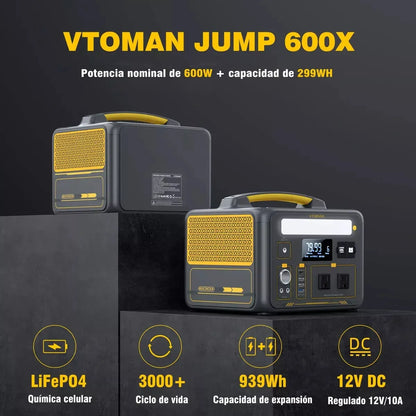 Portable Solar Generator 600X with Fast Charging 299Wh - Ideal for Adventure