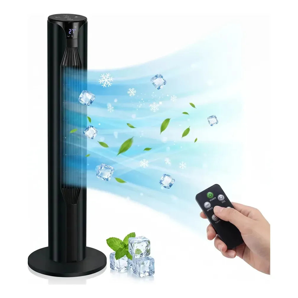 Silent Tower Fan with 3 Speeds and Timer Ideal for Home
