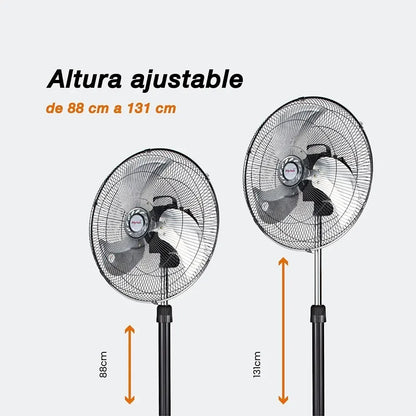 Mytek 3392 Pedestal Fan - 3 Speeds and Adjustable Oscillation
