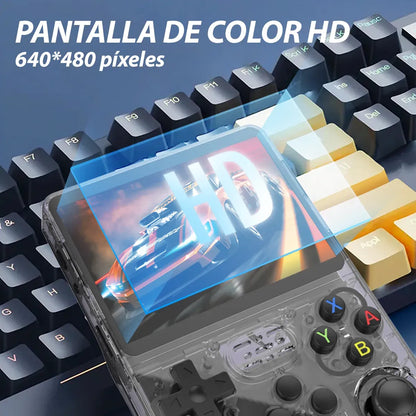 Mini Consola Portátil de Juegos con Pantalla HD y Doble Joystick 3D