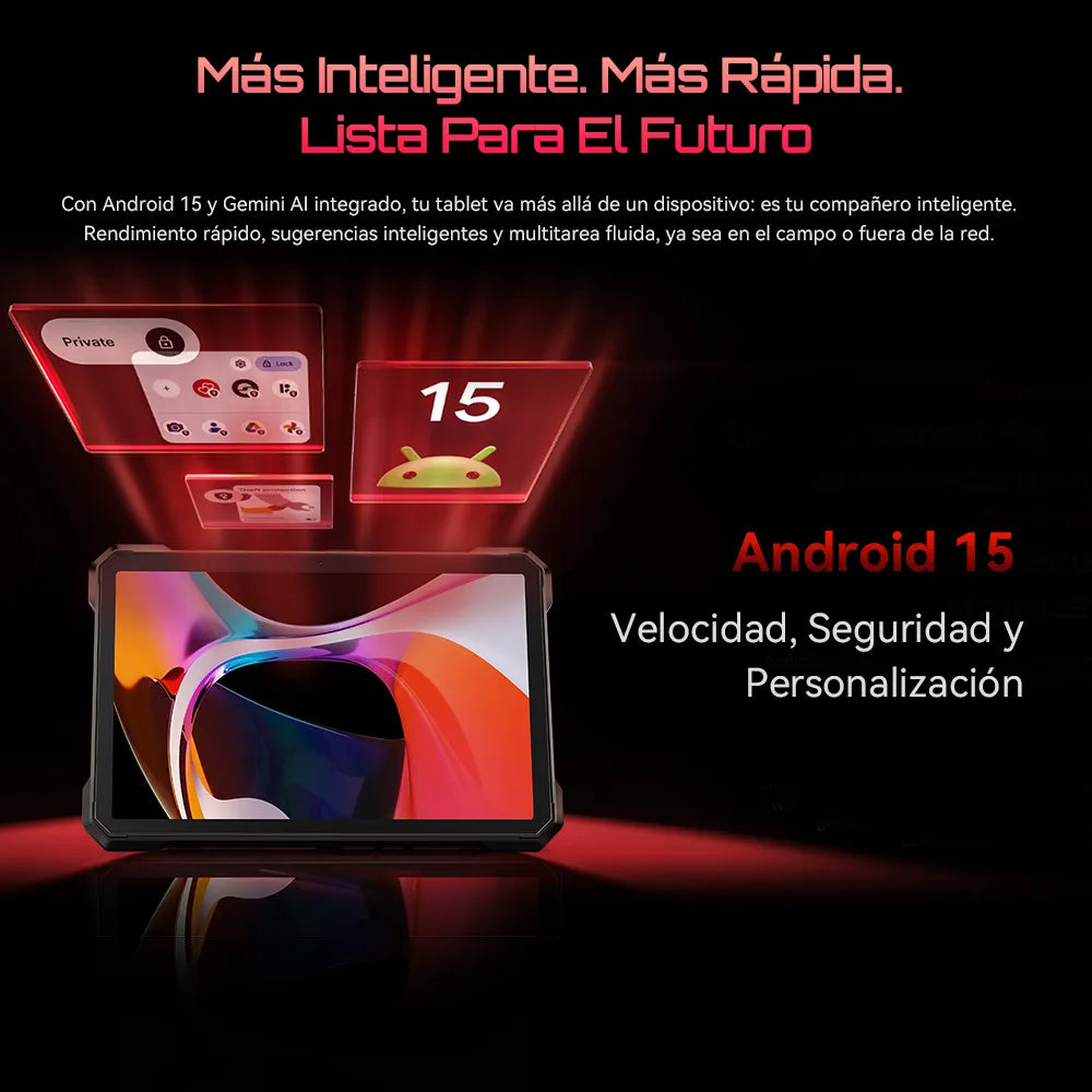 Tablet CUBOT TAB KIINGKONG S 10.1'' IP68/IP69K con Llamadas y 256GB ROM