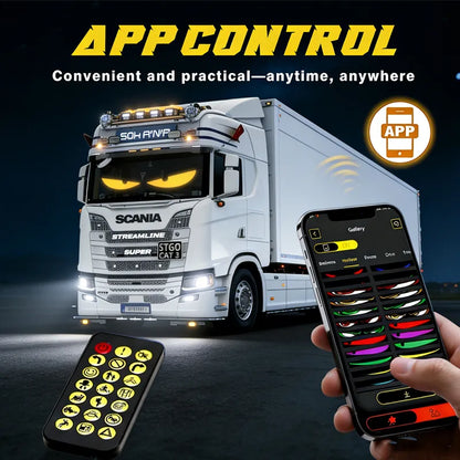 Pantalla Flexible LED Programable con Efecto Ojos - Paquete de 2 Pzas