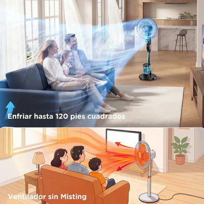Ventilador de Pie con Humidificador y Control Remoto 46 cm