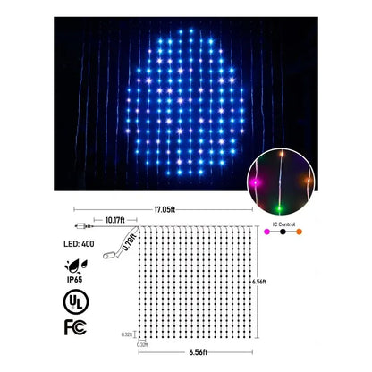 Smart LED Curtain Lights Waterproof with Remote Control