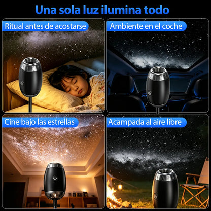 Proyector de Estrellas Luz Nocturna USB para Crear Ambientes Mágicos