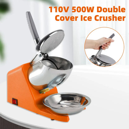 Ice Crusher Machine for Shaved Ice - High Power and Speed
