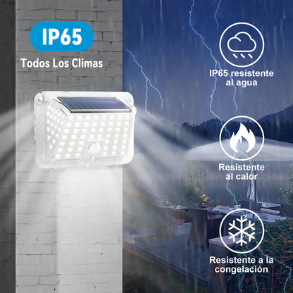 Lámpara Solar Exterior con Sensor para Jardín - Paquete de 2 Pzs - Metacompras