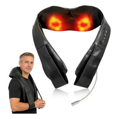 Shiatsu Massager with Heat for Neck and Back Pain Relief