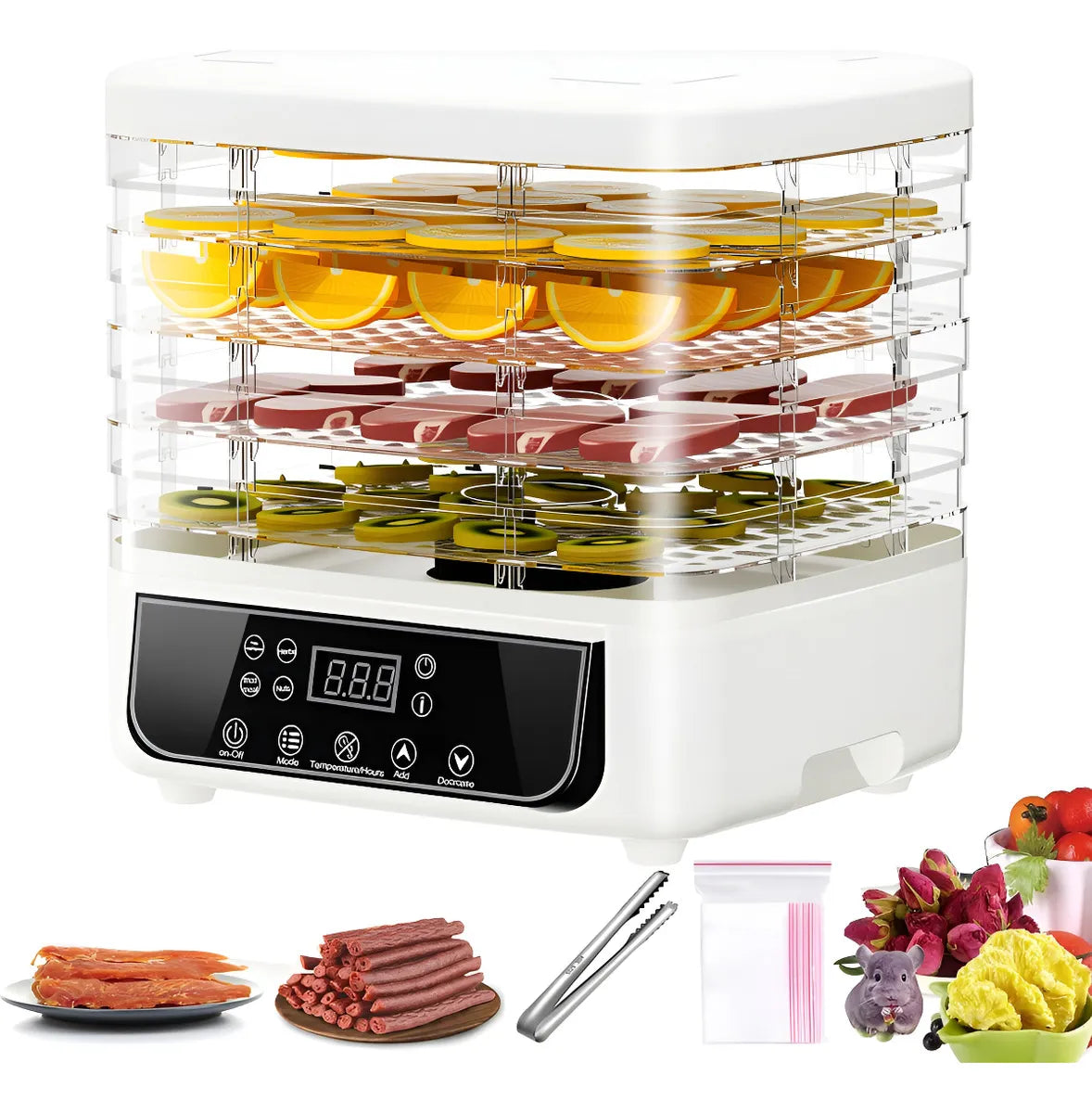 Secador de Carne y Frutas Azul - Deshidratador de Alimentos Eficiente