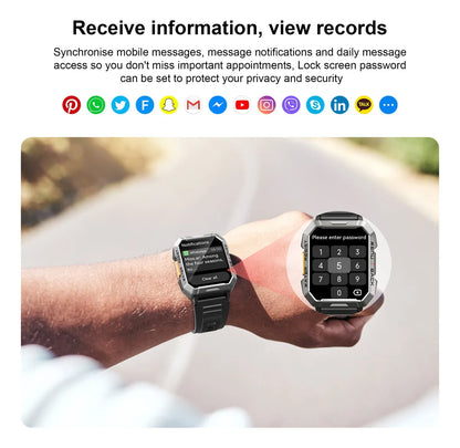 Reloj Smartwatch Inteligente 2.1'' con Llamadas y Batería de 900 mAh