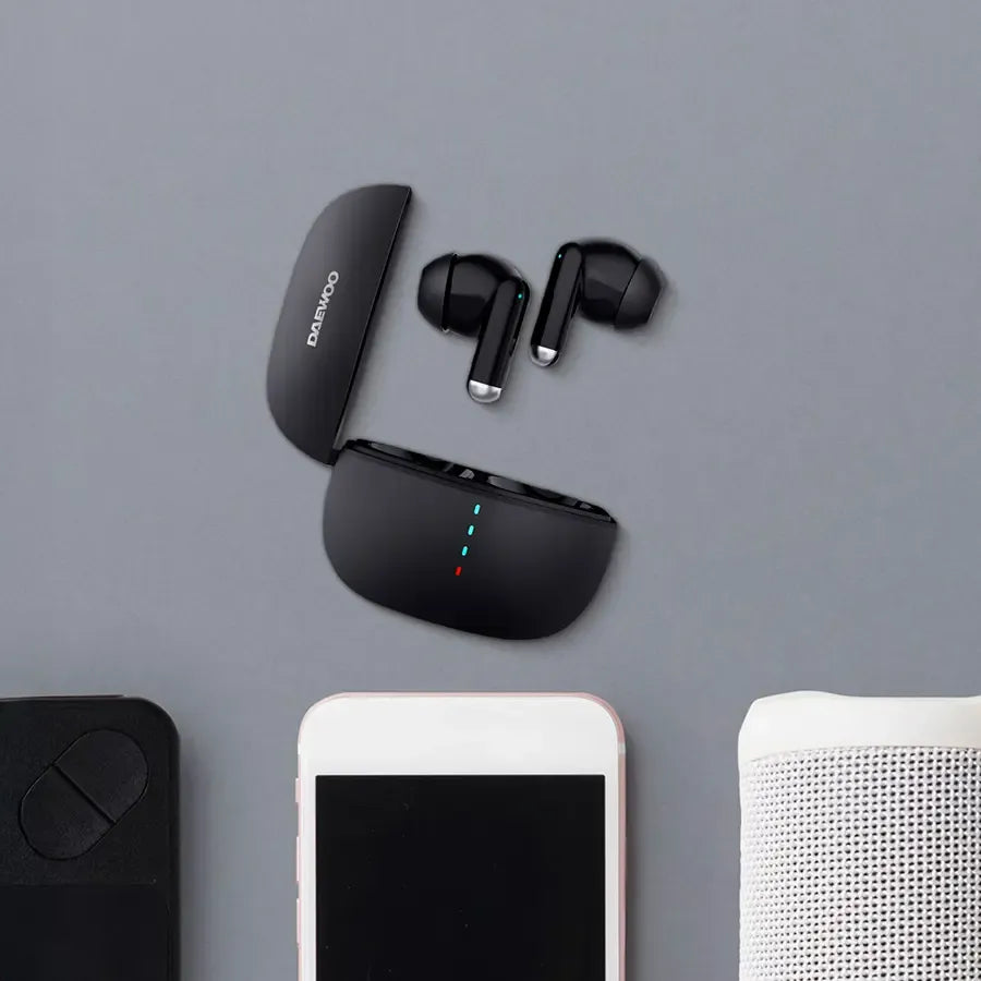 Audífonos Bluetooth In-Ear con Cancelación de Ruido y Estuche de Carga