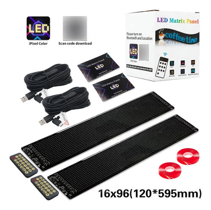 Pantalla Flexible LED Programable con Efecto Ojos - Paquete de 2 Pzas