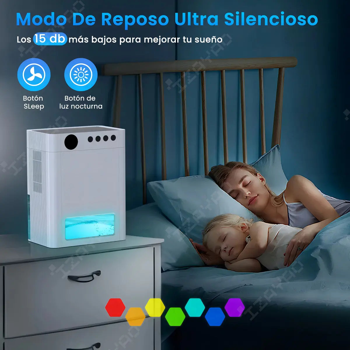 Smart Silent Dehumidifier for 100 m² Rooms