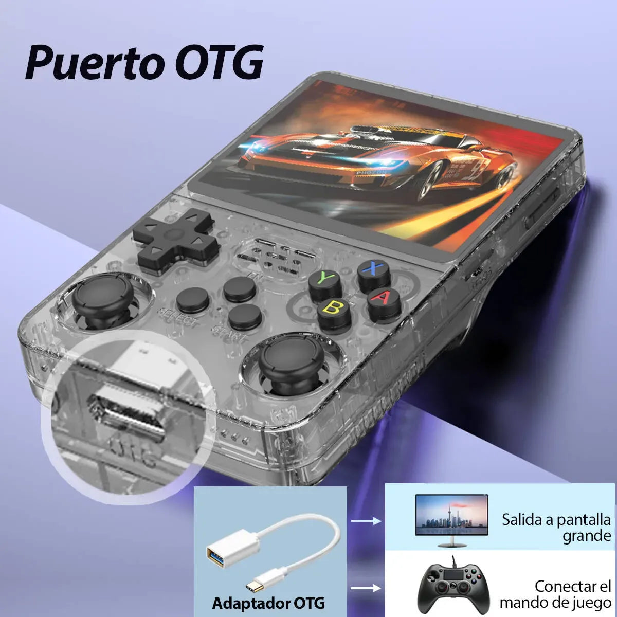 Mini Consola Portátil de Juegos con Pantalla HD y Doble Joystick 3D