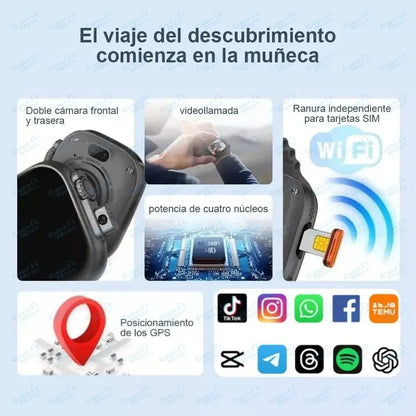 Smartwatch Android Ultra 2025 con Cámara y Conectividad 4G