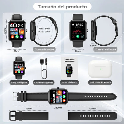 Smartwatch Inteligente Bluetooth con Llamadas y Asistente Alexa - Metacompras