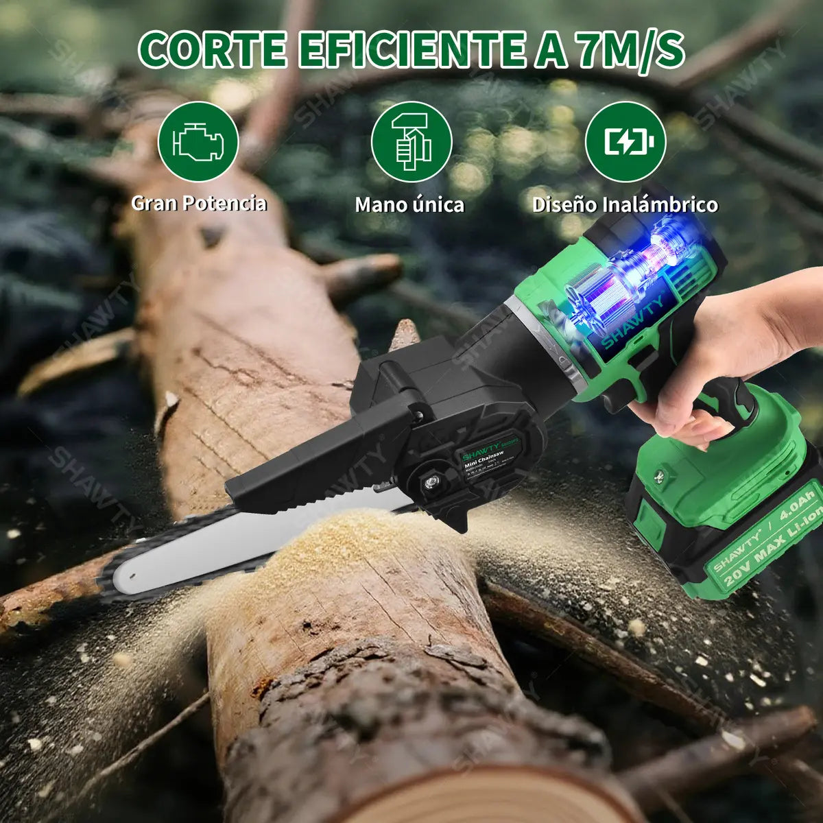 Taladro Inalámbrico 6 En 1 20V con Baterías y Múltiples Funciones - Metacompras