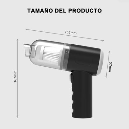 Aspiradora de mano inalámbrica 4500PA y bomba de aire eléctrica portátil - Metacompras