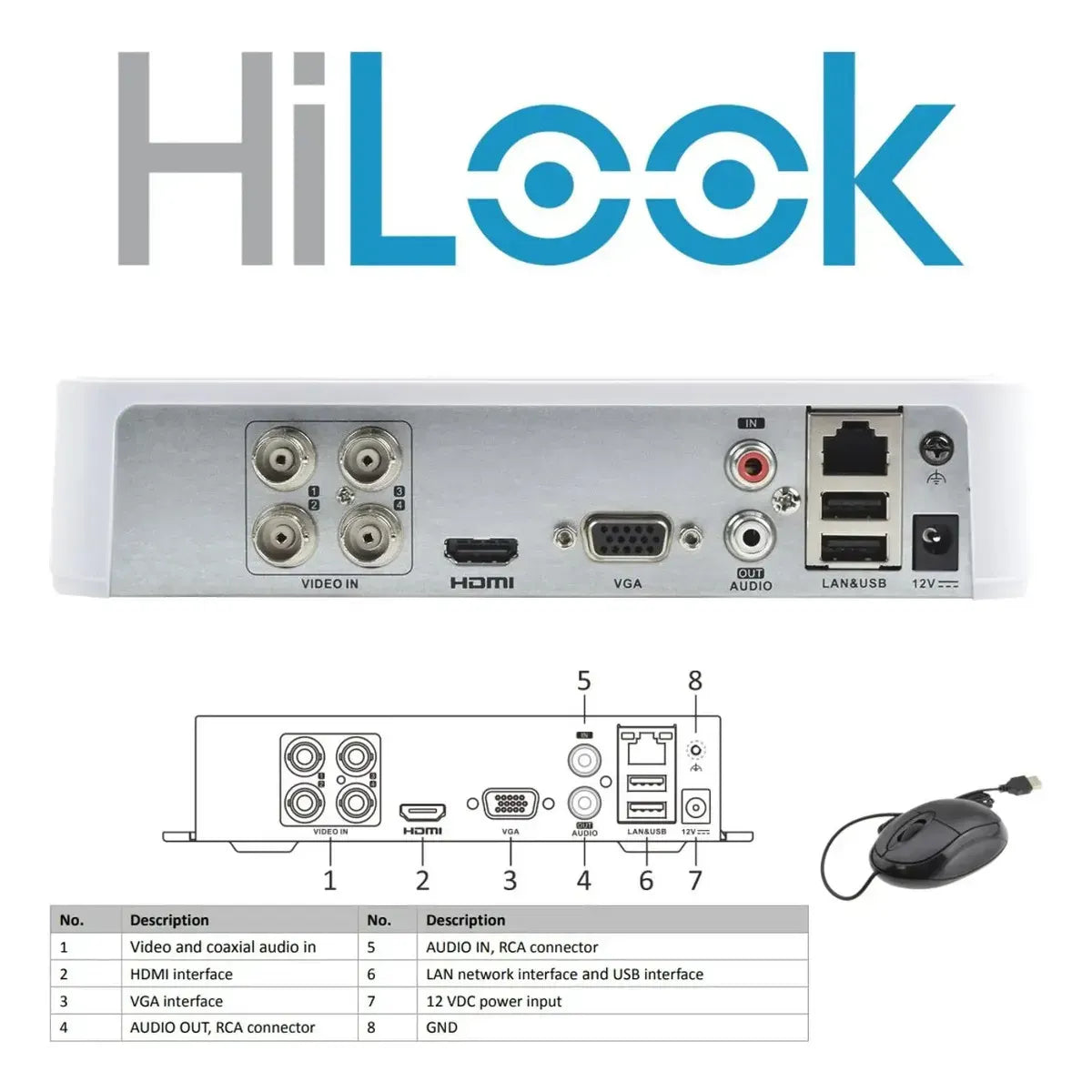 Kit de Seguridad 4 Cámaras 1080p con Almacenamiento de 500GB