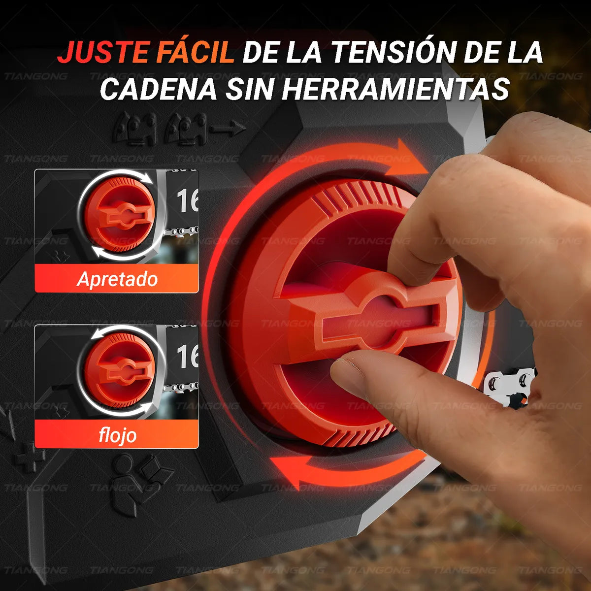 Motosierra Eléctrica Inalámbrica 16+12 - Kit 2 en 1 Sin Escobillas