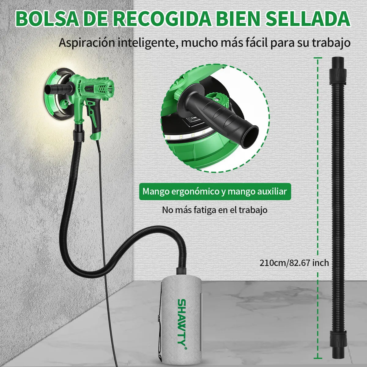Lijadora Orbital Eléctrica 1500W con 5 Velocidades y 12 Discos - Metacompras