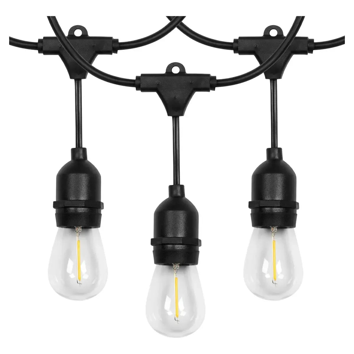 Serie de Luces Vintage LED 15 Focos 14.6m para Jardines y Eventos