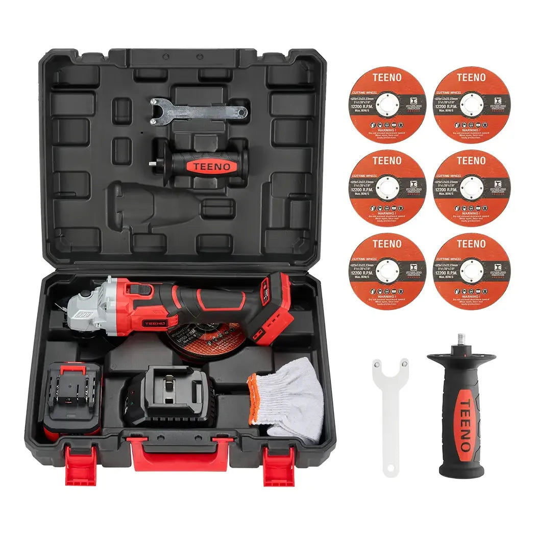 20V 4Ah 5-inch Cordless Angle Grinder for Heavy Duty Work