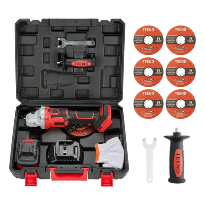 20V 4Ah 5-inch Cordless Angle Grinder for Heavy Duty Work