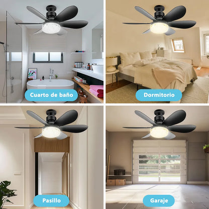Ventilador de Techo con Luz y Control Remoto para Iluminar y Ventilar - Metacompras
