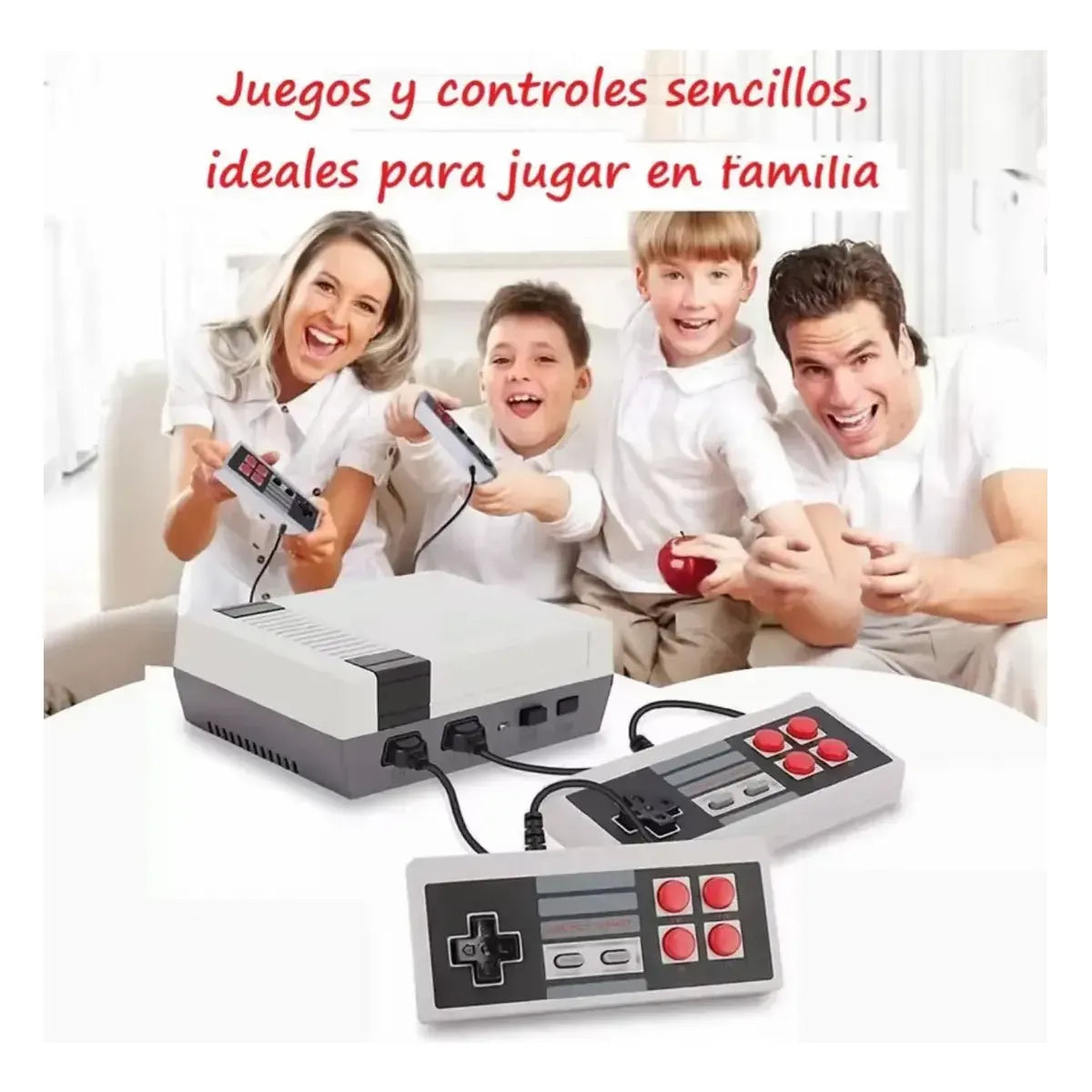 Controlador de Juego Mini Portátil con 2 Controles para Diversión en Familia