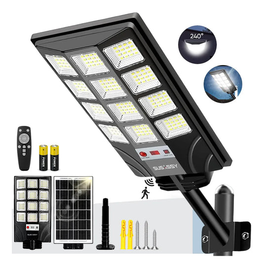 Lámparas Led Solares para Jardín - Estructura Negra - Metacompras