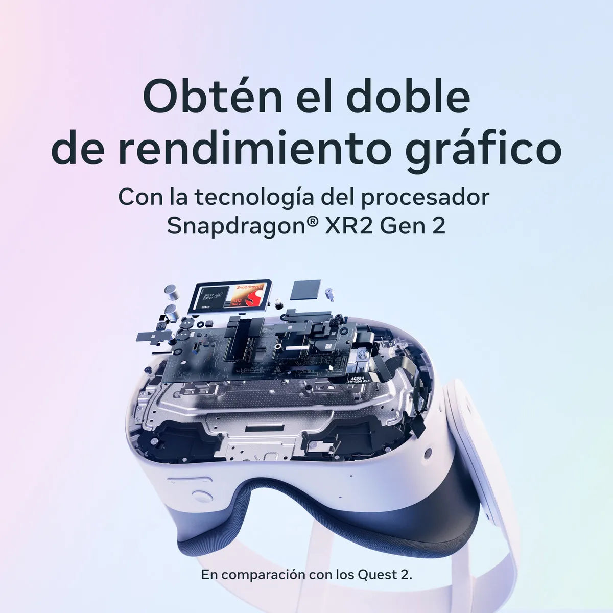 Meta Quest 3S 256 GB | Visor VR — Sube de nivel con el doble de almacenamiento — 2X potencia gráfica — Realidad virtual sin cables — Acceso a más de 40 juegos con una prueba de 3 meses de Meta Horizon