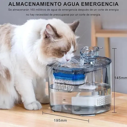 Bebedero Automático para Gatos y Perros con Triple Filtración y Bomba Silenciosa