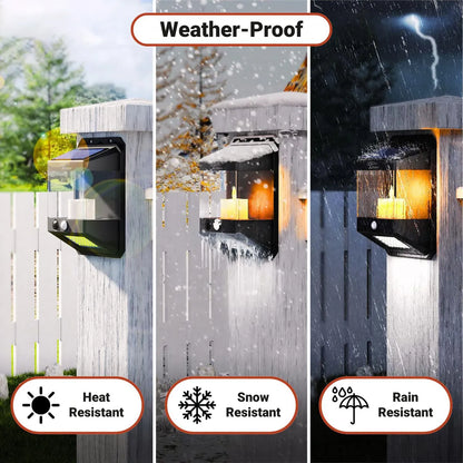 Lámpara Solar Exterior para Jardín con Sensor de Luz y 40 LEDs - Metacompras