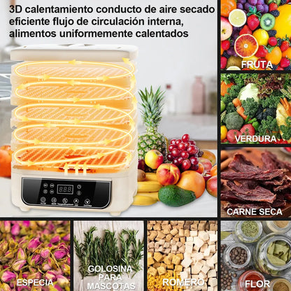 Secador de Carne y Frutas Azul - Deshidratador de Alimentos Eficiente