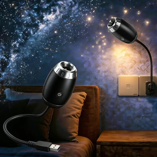 Proyector de Estrellas Luz Nocturna USB para Techo y Relax