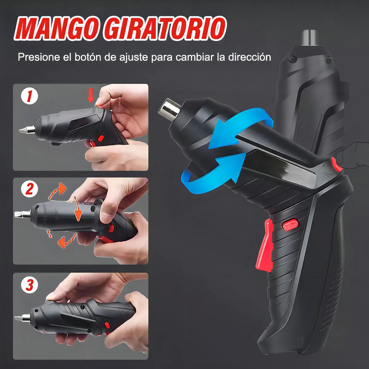 Destornillador Eléctrico Inalámbrico 48 en 1 Kit Multifuncional Portátil - Metacompras