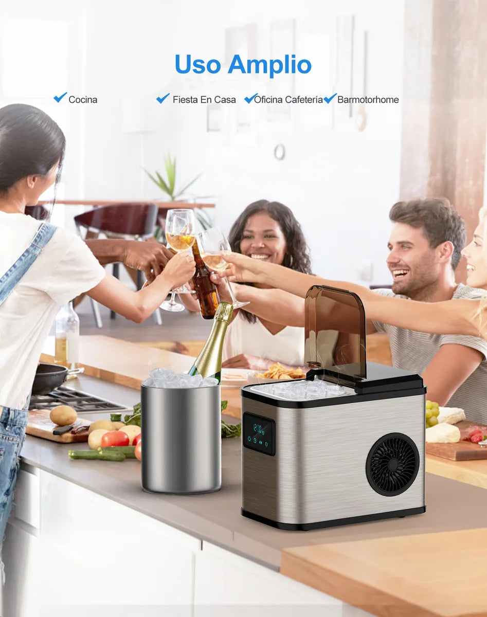 Máquina Automatizada para Hacer Hielos 15 Kg Diario - Ideal para Fiestas - Metacompras